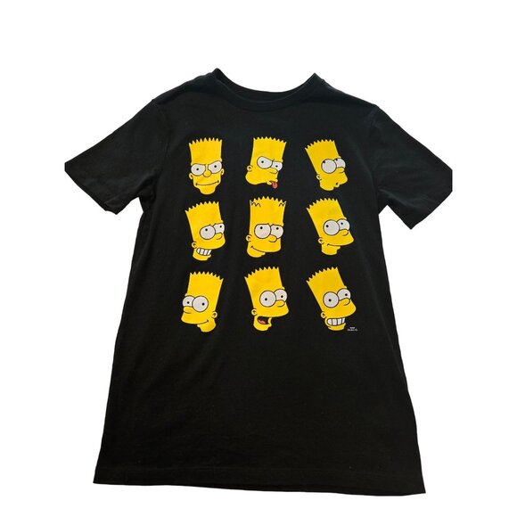 Bart Simpson Tee Youth Old Navy Black size 14-16 - Picture 1 of 3